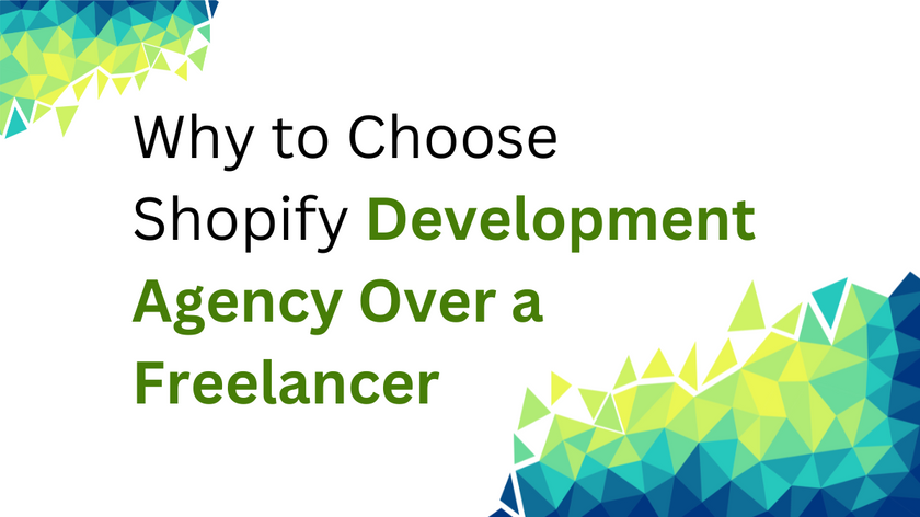 Why to Choose Shopify Development Agency Over a Freelancer